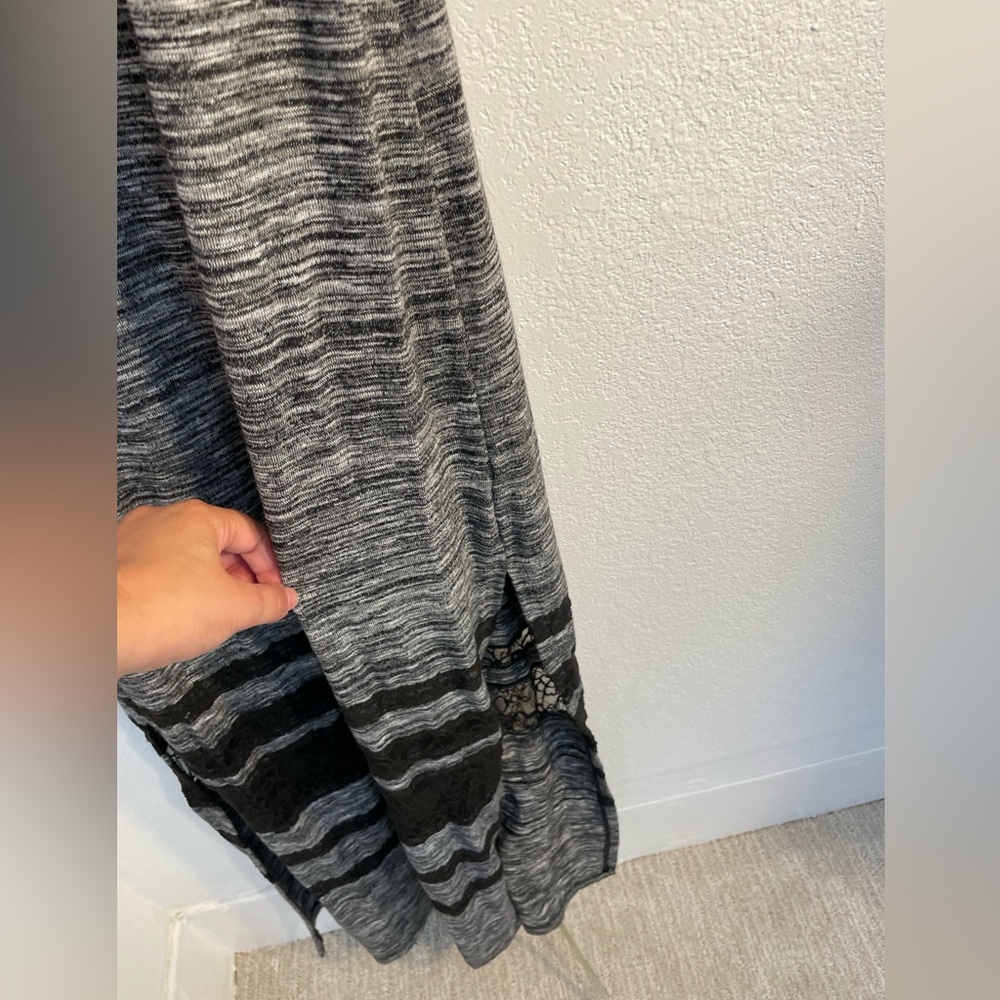 Free people hazy days, space dyed grey and lace Maxi dress, Size small - Picture 8 of 11
